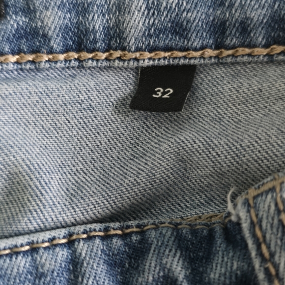 High Waisted Distressed Womens R Jeans - Picture 7 of 12